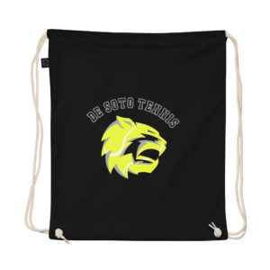 De Soto Tennis Organic Cotton Drawstring Bag